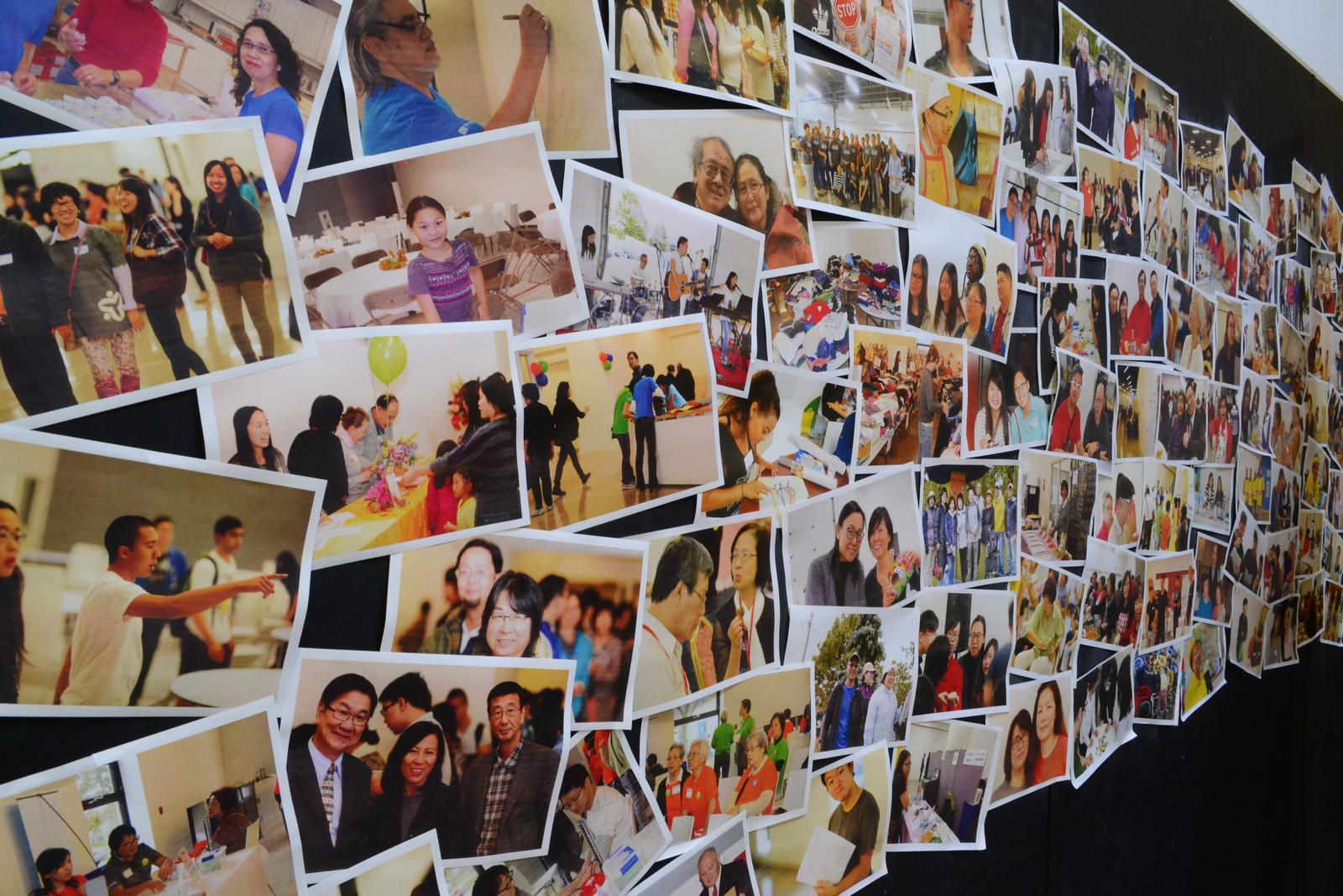 Photos Wall of 105 Gibson Centre's Staff, Volunteers & Events