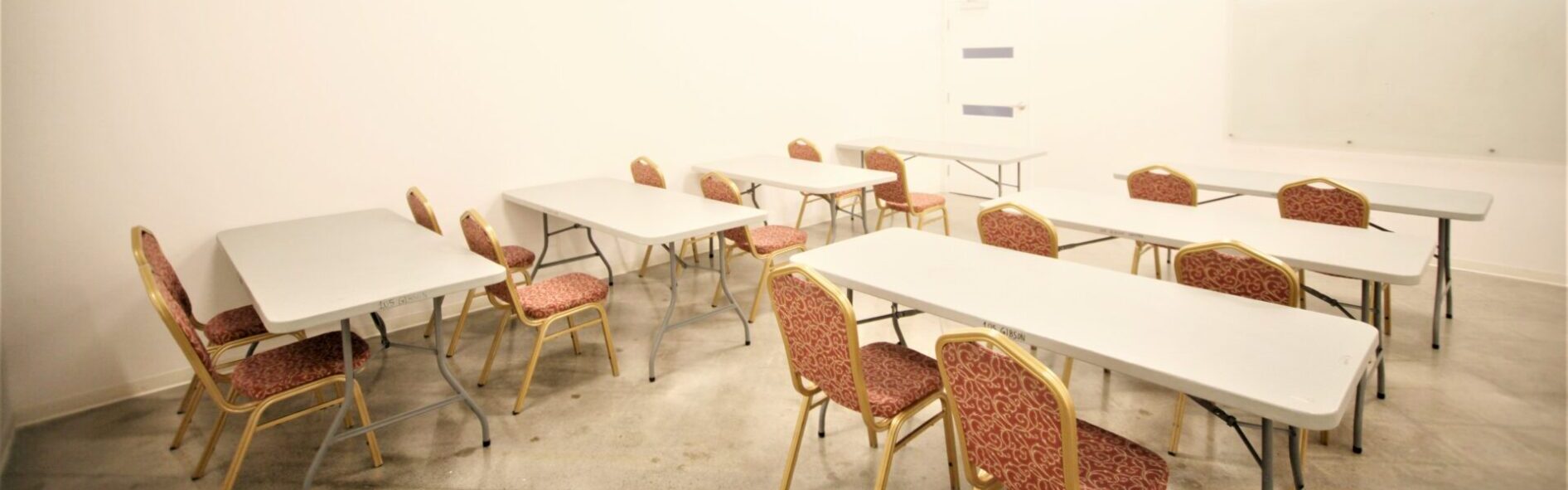 Room 113 – Multi-Purpose | Size: 464 sq.ft. | Capacity: 50