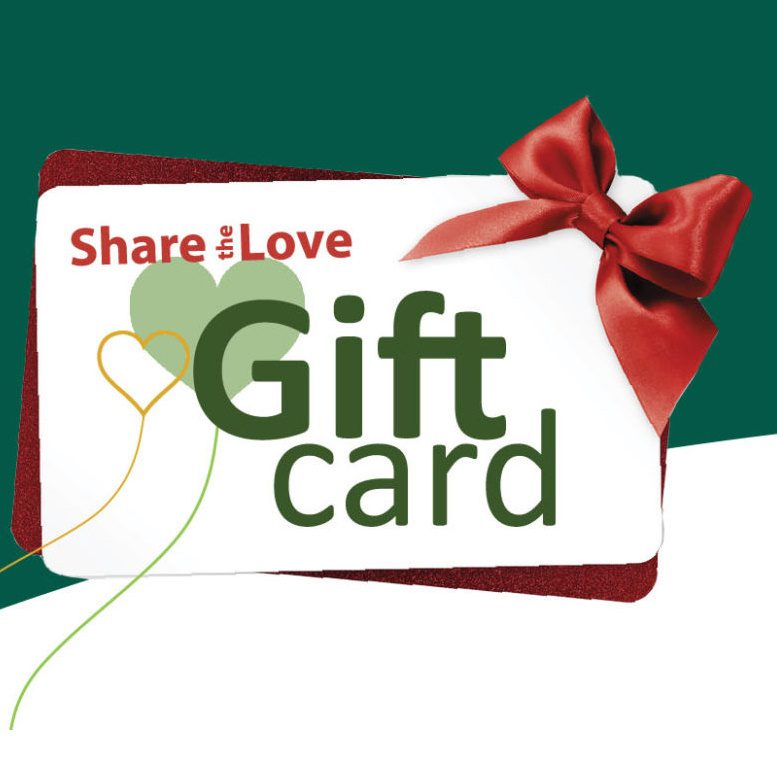 105 Gibson Centre – “Share the Love” Gift Card 105 Gibson Centre - "Share the Love" Gift Card