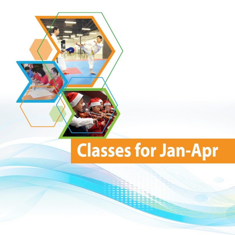 105 Gibson Centre Classes for January to April