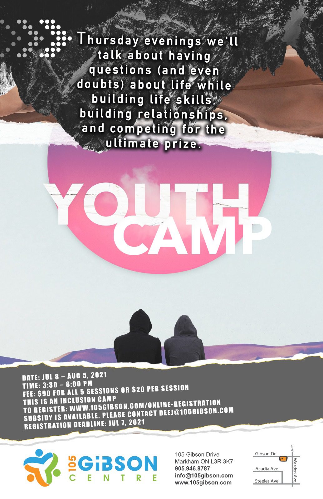 Youth Camp - July 8 to August 2, 2021