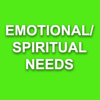 Emotional/Spiritual Needs