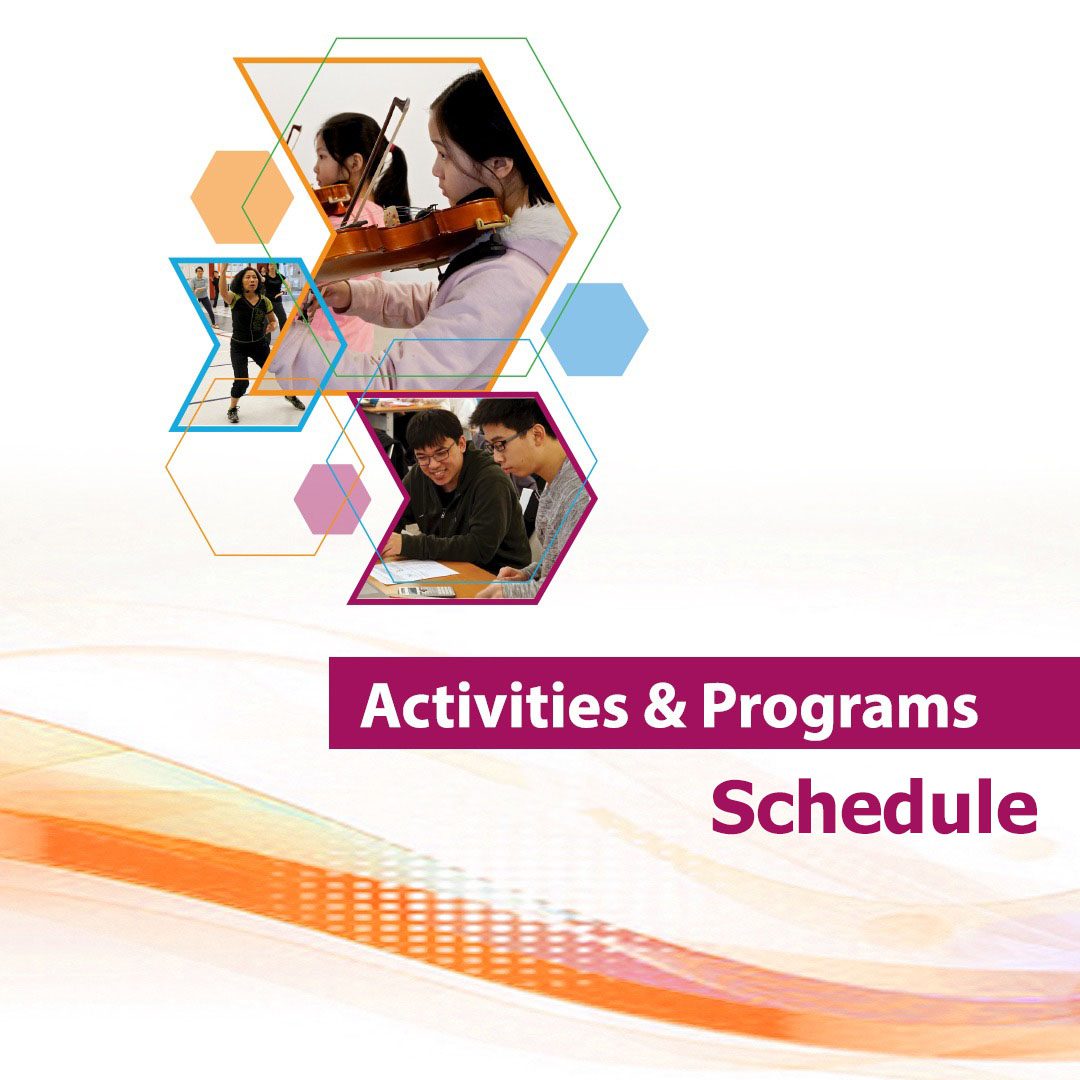 Activities & Programs Schedule
