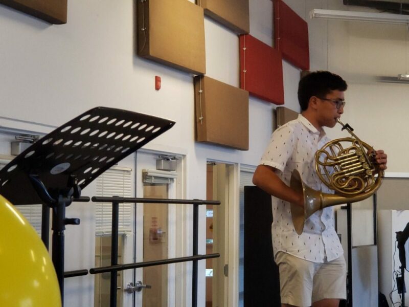 Youth with French Horn
